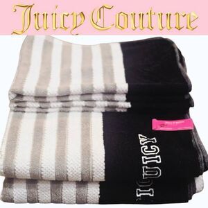 Juicy Couture Logo Striped Bath & Hand Towel Set